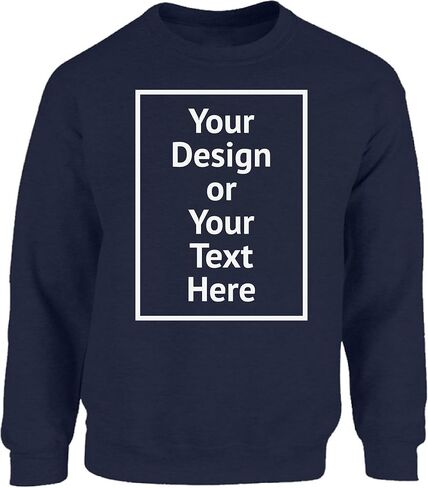 Vizor Personalized Sweatshirt for Men and Women- Custom Your Design Photo Picture Text DIY Gifts in Saudi Arabia