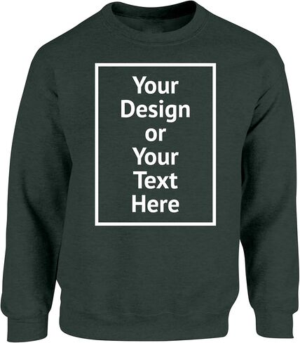 Vizor Personalized Sweatshirt for Men and Women- Custom Your Design Photo Picture Text DIY Gifts in Saudi Arabia