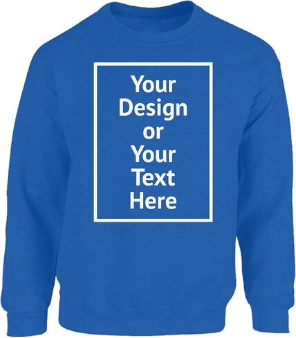 Vizor Personalized Sweatshirt for Men and Women- Custom Your Design Photo Picture Text DIY Gifts in Saudi Arabia