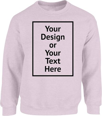 Vizor Personalized Sweatshirt for Men and Women- Custom Your Design Photo Picture Text DIY Gifts in Saudi Arabia