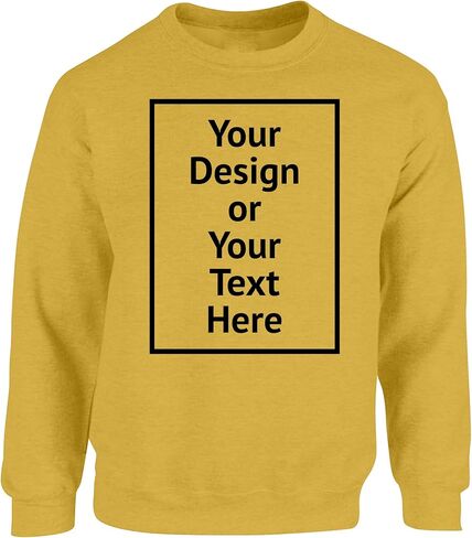 Vizor Personalized Sweatshirt for Men and Women- Custom Your Design Photo Picture Text DIY Gifts in Saudi Arabia