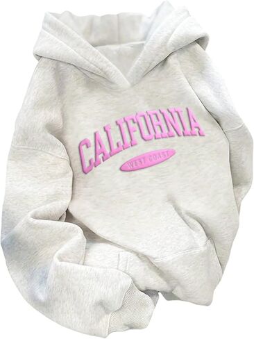 SOLY HUX Women's Graphic Hooded Sweatshirts Pullover Long Sleeve Shirts Loose Fall Hoodies Preppy Clothes in Saudi Arabia