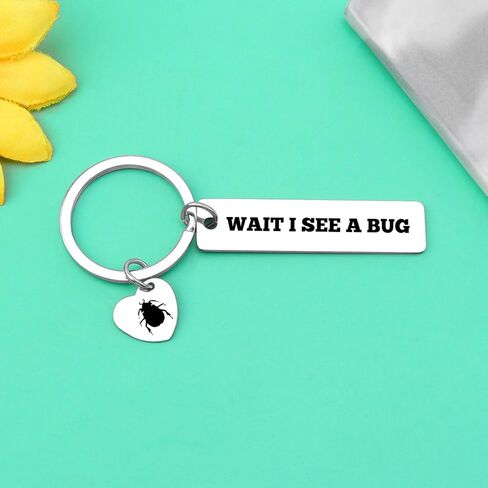 Baipilu Insect Lover Gifts for Women Entomologist Keychain Insect Collector Gift for Women Men Entomology Science Nature Lover Keychain Entomologist Christmas Birthday Gifts for Sister Friends in Saudi Arabia