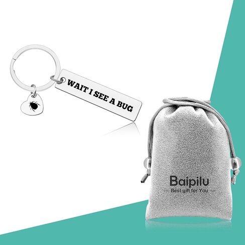 Baipilu Insect Lover Gifts for Women Entomologist Keychain Insect Collector Gift for Women Men Entomology Science Nature Lover Keychain Entomologist Christmas Birthday Gifts for Sister Friends in Saudi Arabia