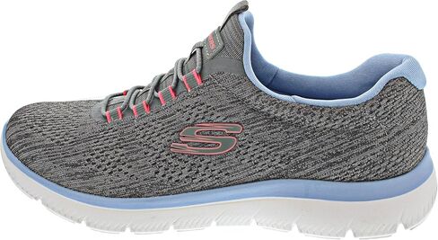 Skechers Women's Summits Fun Flare Sneaker, Navy/Multi=NVMT, 10.5 Wide in Saudi Arabia