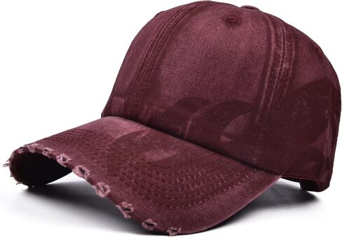 Vintage Baseball Cap, Washed Cotton Trucker Hat for Men & Women, Adjustable Size for Universal Activities in Saudi Arabia