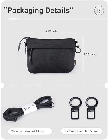 project-cb Crossbody Small Bag, Waterproof, Phone Purse, Cordura Fabric, Small Purses for Women & Men in Saudi Arabia