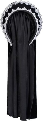 دياجوسا كوس تيودور غطاء الرأس الفرنسي آن بولين زي خوذة قبعة عصر النهضة الإليزابيثي غطاء الرأس تيودور كورونيت أغطية الرأس in Kuwait