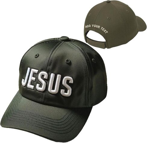 Personalized Christian Jesus Hat - Custom Faithful Gift with 3D Puff Embroidery | Bible Cap for Men & Women | Adjustable Hat in Saudi Arabia