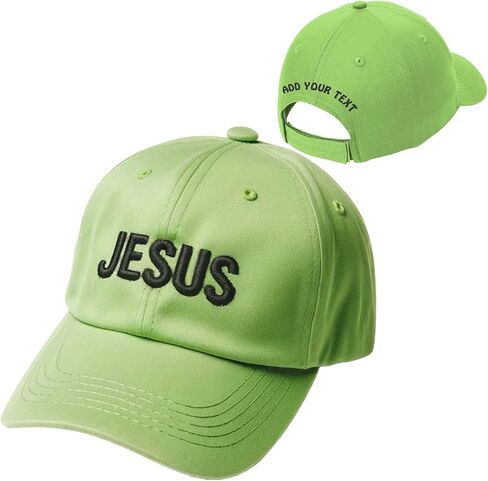 Personalized Christian Jesus Hat - Custom Faithful Gift with 3D Puff Embroidery | Bible Cap for Men & Women | Adjustable Hat in Saudi Arabia