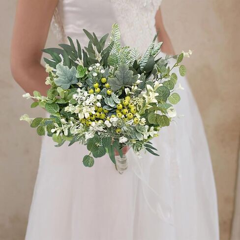 OrgMemory 78Pcs Faux Flowers, Artificial Greenery Stems, Greenery for Centerpieces for DIY Bridal Bouquets Wedding Floral Arrangement Table Centerpieces in Saudi Arabia