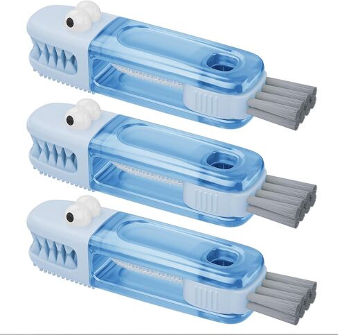3 in 1 Cup Lid Gap Cleaning Brush Set, Multifunctional Bottle Cleaning Brush, Silicone Cup Lid Gap Cleaner, Home Kitchen Crevice Cleaning Tools in Kuwait