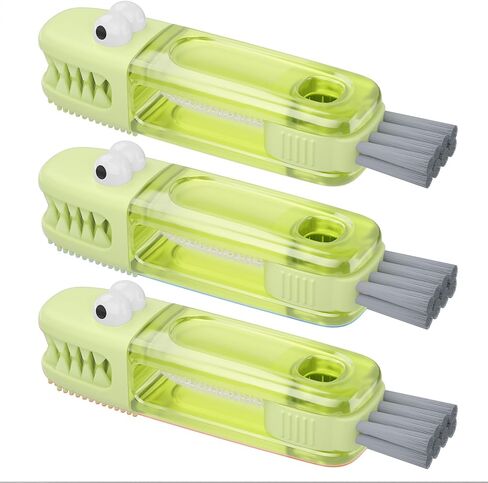 3 in 1 Cup Lid Gap Cleaning Brush Set, Multifunctional Bottle Cleaning Brush, Silicone Cup Lid Gap Cleaner, Home Kitchen Crevice Cleaning Tools in Kuwait