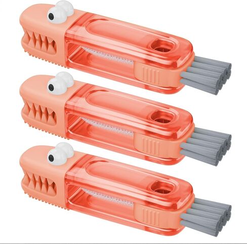 3 in 1 Cup Lid Gap Cleaning Brush Set, Multifunctional Bottle Cleaning Brush, Silicone Cup Lid Gap Cleaner, Home Kitchen Crevice Cleaning Tools in Kuwait