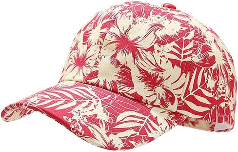 Summer Hawaii Baseball Hats for Men Women Travel Beach Floral Printed Unisex Cotton Polo Ball Cap Trucker Dad Hat in Saudi Arabia