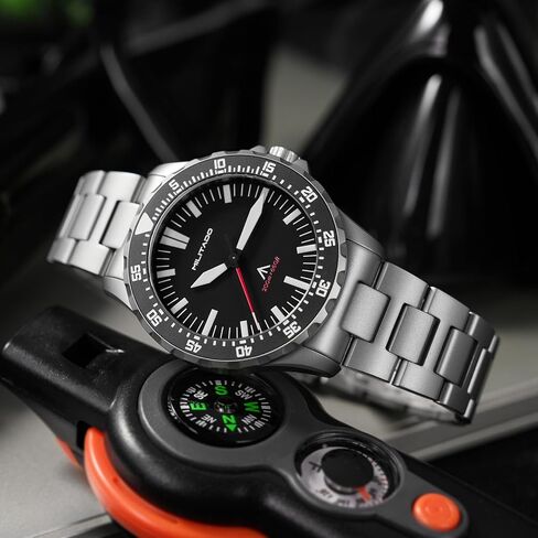 Militado ML16 39 mm Quartz Watches for Men - TMI VH31 Sweep & 515 Movement Quartz Field Diver Watch, 20 Bar Waterproof Luxury Diving Sapphire Crystal BGW9 Super Luminous Wrist Watch in Saudi Arabia