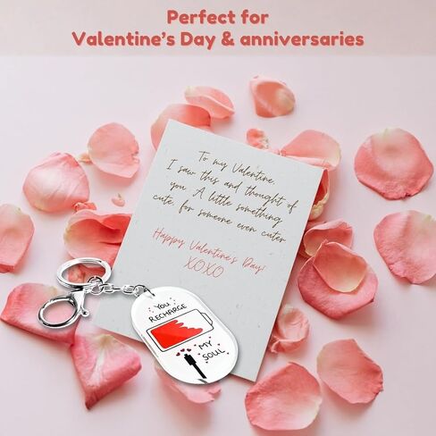 KATINAT Romantic Keychain for Girlfriend – Love Acrylic Keychain with Sweet Message, Valentine Keychain Gift from Him in Saudi Arabia