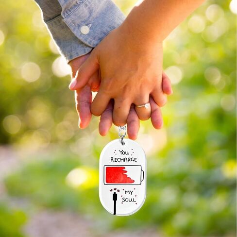KATINAT Romantic Keychain for Girlfriend – Love Acrylic Keychain with Sweet Message, Valentine Keychain Gift from Him in Saudi Arabia
