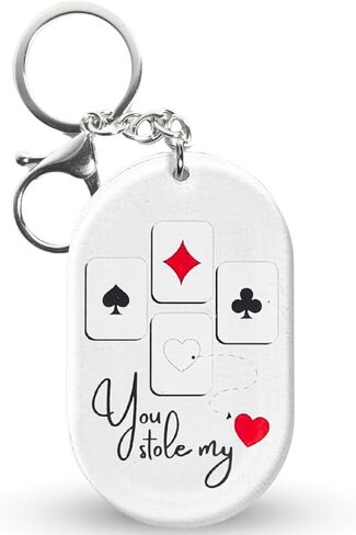 KATINAT Romantic Keychain for Girlfriend – Love Acrylic Keychain with Sweet Message, Valentine Keychain Gift from Him in Saudi Arabia