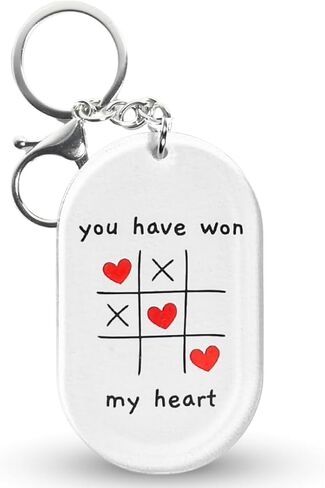 KATINAT Romantic Keychain for Girlfriend – Love Acrylic Keychain with Sweet Message, Valentine Keychain Gift from Him in Saudi Arabia