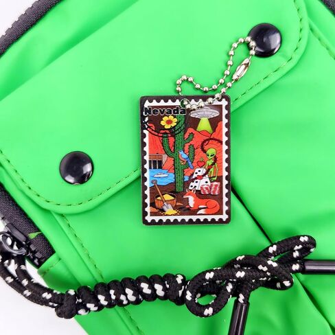سلسلة مفاتيح Nevada Souvenirs Fashion Forever Stamps - طابع بريدي مزخرف مع حلقة مفاتيح - Forever Stamps Spot M in Saudi Arabia