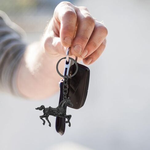 خمر الحصان المفاتيح الصينية زودياك سبيكة فنغ شوي قلادة 2026 الحصان العام سحر شنقا الديكور للحقائب مفاتيح السيارة أنيق زودياك الحيوان زخرفة in Saudi Arabia