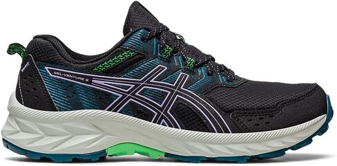 حذاء الجري Gel-Venture 9 للسيدات من ASICS، مقاس 9.5، أسود/أسود in Saudi Arabia