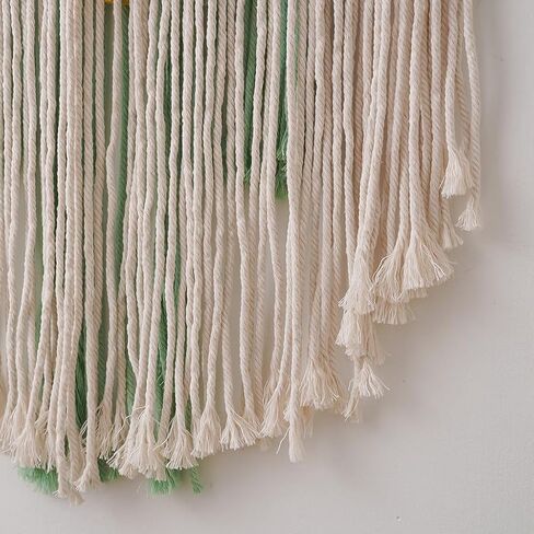 BMIDRUT Macrame جدار معلق بوهو ديكور منزلي مصنوع يدويًا من نسيج Macrame نسيج منسوج لتزيين غرفة النوم وغرفة المعيشة والشقة والمعرض 18 × 28 بوصة (أ) in Kuwait