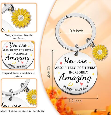 WEHBVF You Are Amazing Gifts for Women Inspirational Keychains for Women Co Worker Gifts for Woman Valentines Gift for Teacher Keychain Encouragement Motivational in Kuwait