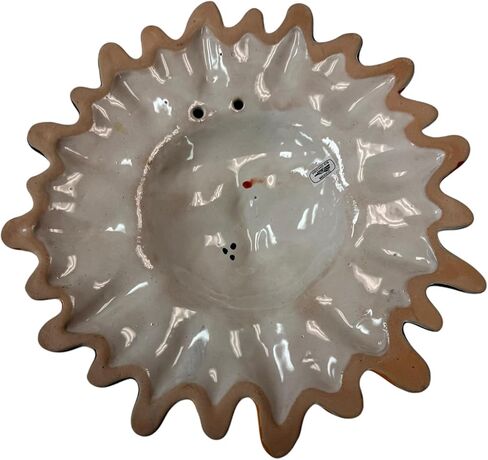Talavera Sun Face الفن الشعبي متعدد الألوان المكسيكي الفخار ديكور المنزل مرسومة يدويًا يدويًا في الأماكن المغلقة والخارجية بقطر 12 بوصة (متعدد) in Kuwait