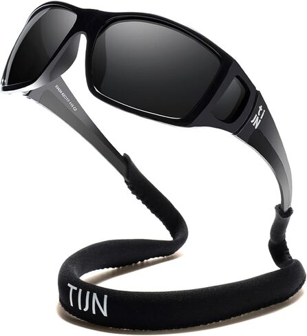 نظارات شمسية مستقطبة من TIJN للرجال والنساء - UV400 TR90 مع حزام عائم للتزلج على الجليد في الشتاء في الهواء الطلق in Kuwait