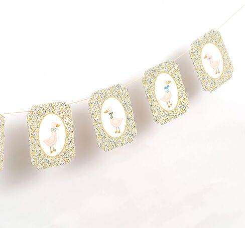 Gostman Goose Party Decoration Garland - Silly Goose Baby Shower Banner,Decorative Goose Theme Paper Banner, Farm Animals Party Decor (Goose Paper Banner) in Saudi Arabia