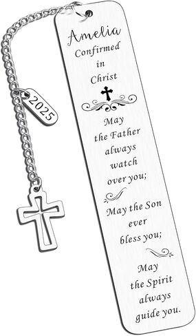 First Communion Gifts for Girls Boys Catholic 1st Holy Communion Bookmark, Baptism Bookmarks Easter Basket Stuffers for Teens Adults Religious Bookmark, 1st Communion Gifts for Girls Boys in Saudi Arabia
