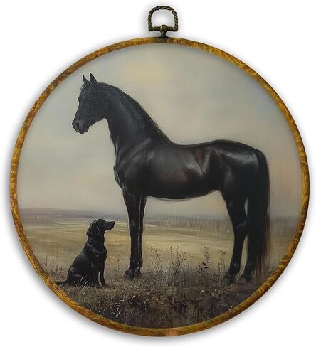 CUANFDDSF Whimsical Snail and Mushroom Round Wall Art Decor, Fantasy Nature Forest Wall Hanging Frame Decor, Rustic Cottagecore Canvas Prints Decorations for Home Bedroom Living Room, 10x10 Inch in Kuwait