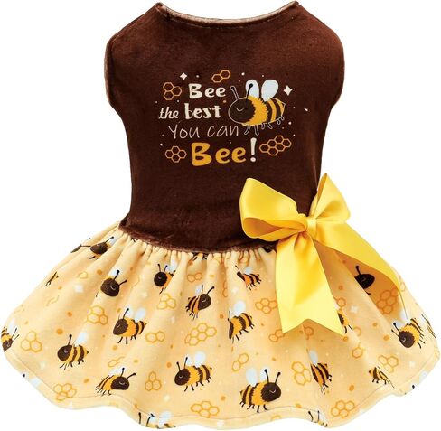 Cutebone Velvet Dog Dresses للكلاب الصغيرة ، نسيج أنيق وناعم ، ملاءمة مريحة للارتداء اليومي ، مثالي للمناسبات الخاصة NCVA10S in Kuwait