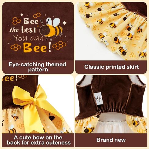 Cutebone Velvet Dog Dresses للكلاب الصغيرة ، نسيج أنيق وناعم ، ملاءمة مريحة للارتداء اليومي ، مثالي للمناسبات الخاصة NCVA10S in Kuwait