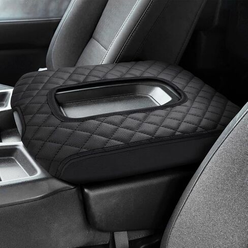 غطاء وحدة التحكم المركزية Toyota Prius Gen مسند الذراع غطاء وسادة مخصص مناسب لسيارة Toyota Prius XW60 5th Accessories 2023 2024 PU جلد مضاد للخدش باللون الأسود in Kuwait