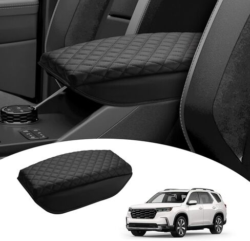 غطاء وحدة التحكم المركزية Toyota Prius Gen مسند الذراع غطاء وسادة مخصص مناسب لسيارة Toyota Prius XW60 5th Accessories 2023 2024 PU جلد مضاد للخدش باللون الأسود in Kuwait