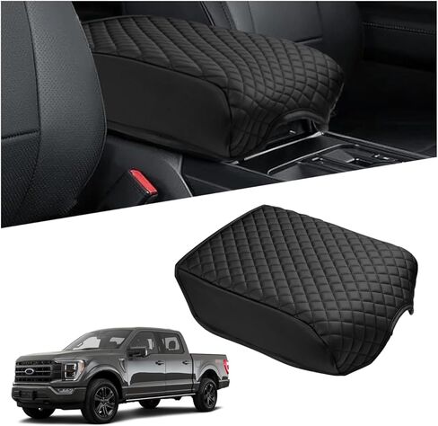 غطاء وحدة التحكم المركزية Toyota Prius Gen مسند الذراع غطاء وسادة مخصص مناسب لسيارة Toyota Prius XW60 5th Accessories 2023 2024 PU جلد مضاد للخدش باللون الأسود in Kuwait