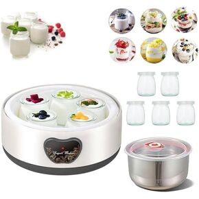 Probiotic Yogurt Maker with Fully Automatic -Yogurt Machine 42 Ozs Multi-Function for Home Organic Yogurt, Cheese, Fruit Wine (Basic) in Kuwait