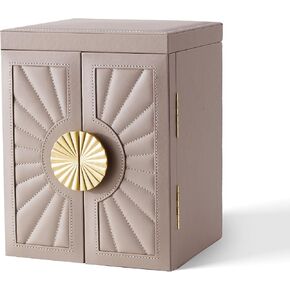 BIQI MUSSE Jewelry Box for Women, 6-Tier Large Jewelry Organizer Box with Mirror, 5 Drawers for Rings Earrings Necklace Bracelets, Exquisite Metal Handle, Dark Green in Saudi Arabia