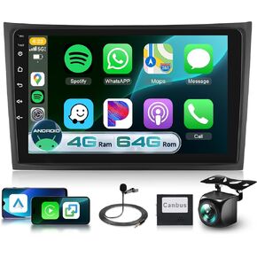 2G+64G Android 13 Car Stereo for Volvo XC90 2004-2013 with DSP/Wireless Carplay/Android Auto, Sellrich 10 inch Touch Screen Radio with GPS WiFi Bluetooth FM/RDS Mirrorlink Backup Camera in Kuwait