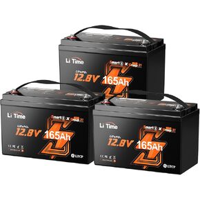 Litime 12V 100ah OBM Bluetooth LifePo4 بطارية مع حماية منخفضة الإيقاع ، مجموعة 31 بطارية الليثيوم ، 100A BMS ، كحد أقصى. 15000 دورة ، مثالية للتصيد المحركات ، RVs ، القارب ، البحرية ، خارج الشبكة in Kuwait