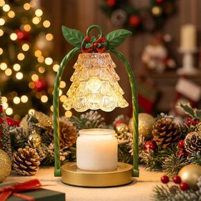 Candle Warmer Lamp Electric Timer: Dimmable Wax Melt Warmer for Jar Candles with 2 Bulbs and Jar Candle,for New Home Bedroom, Gifts for Women (Christmas) in Saudi Arabia