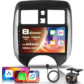 4G+64G Android Stereo for Nissan Versa Note 2014-2018 Radio Upgrade 9 Inch Touch Screen Head Unit, Driauto Car Stereo with Wireless Carplay Android Auto GPS WiFi DSP Bluetooth FM RDS Backup Camera in Kuwait