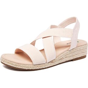 صنادل نسائية بكعب عريض من Ataiwee - أشرطة مطاطية مفتوحة عند الأصابع وقابلة للتعديل، نعل داخلي مريح، نعل مطاطي خفيف الوزن، صنادل صيفية كاجوال بأشرطة. in Kuwait