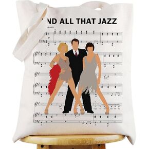 G2TUP Chicago Musical Tote Bag هدية لمحبي المسرح الموسيقي وكل حقيبة كتف موسيقى الجاز Chicago Merch in Saudi Arabia