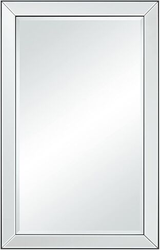 Uttermost Verne Matte Black Edging 24" x 38" Rectangular Wall Mirror in Saudi Arabia