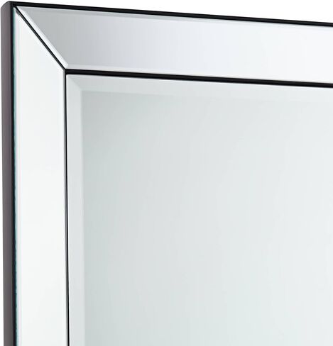 Uttermost Verne Matte Black Edging 24" x 38" Rectangular Wall Mirror in Saudi Arabia