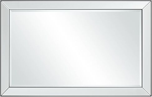 Uttermost Verne Matte Black Edging 24" x 38" Rectangular Wall Mirror in Saudi Arabia